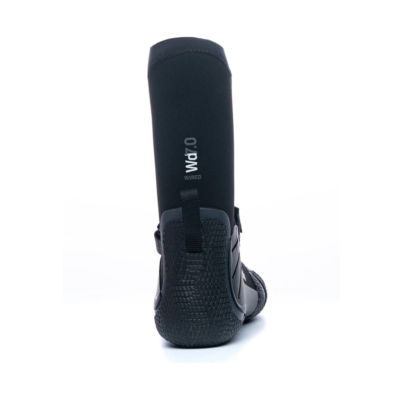 C-Skins Wired 7mm Adult GBS Round Toe Boots - Black/Charcoal