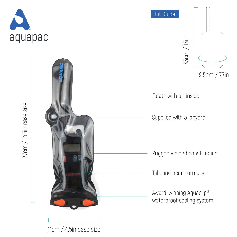 Aquapac Classic Waterproof VHF Case w Carry Cord - Small