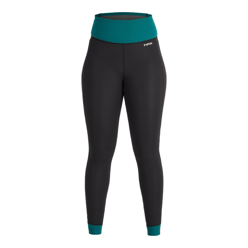 NRS Women's HydroSkin 1.5 Pant - Black/Harbor