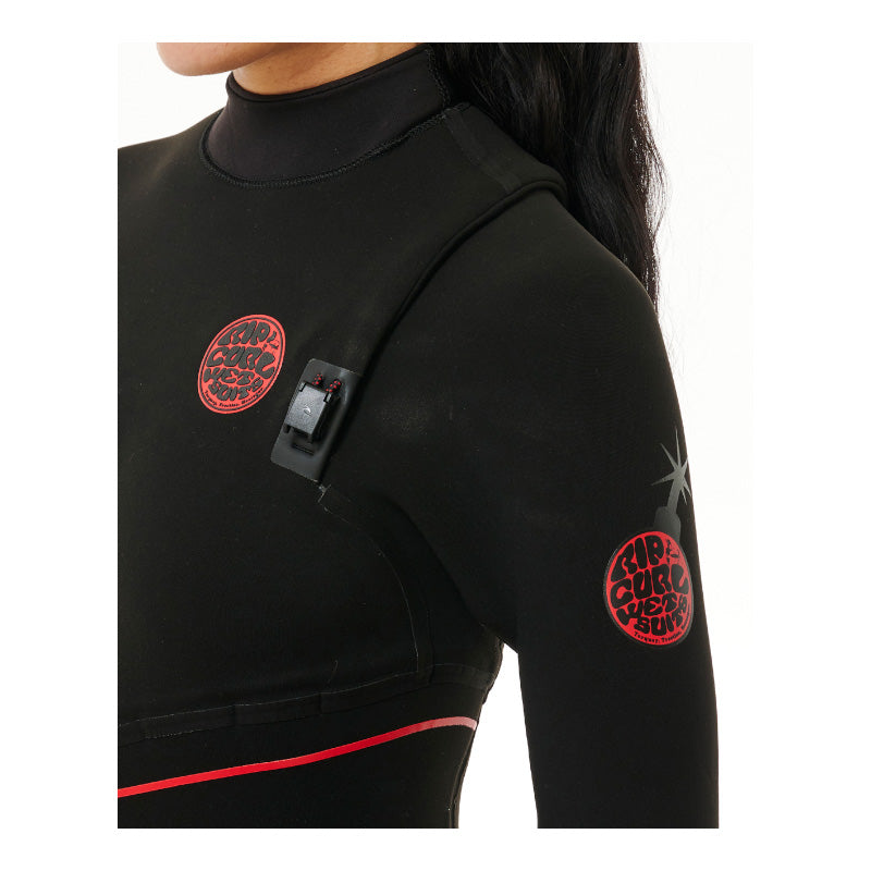 Ripcurl Women's Flashbomb Fusion 5/3 Zip Free Wetsuit (15HWFS) - Black