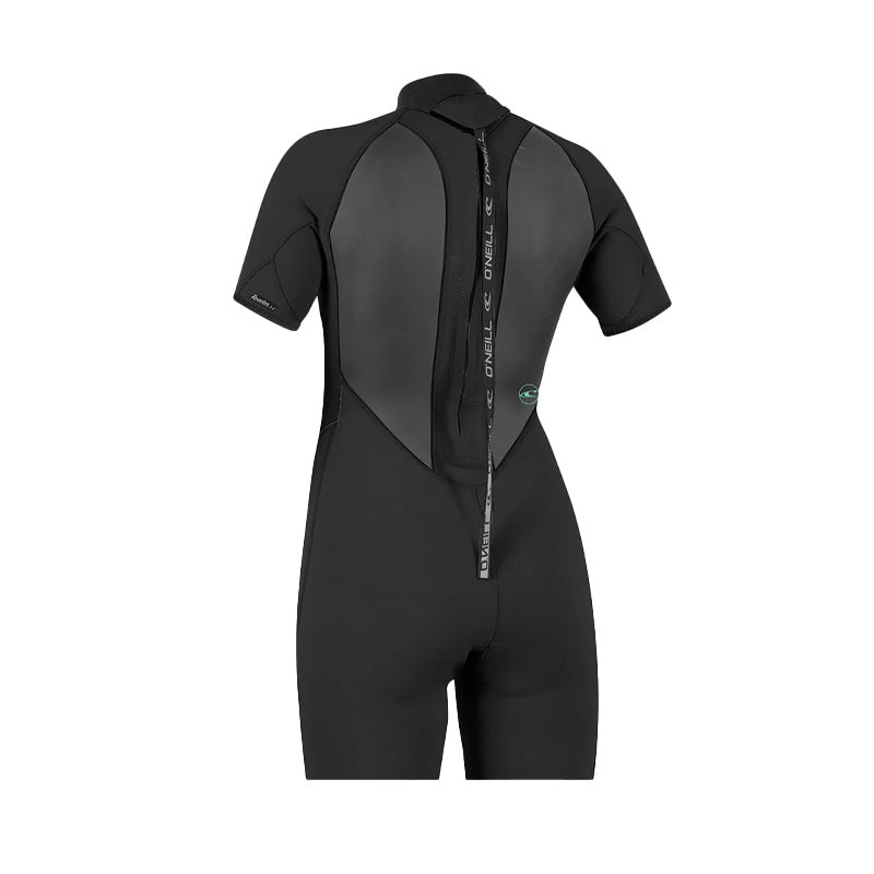 O'Neill Reactor 2mm Back Zip S/S Spring Womens - Black/Black