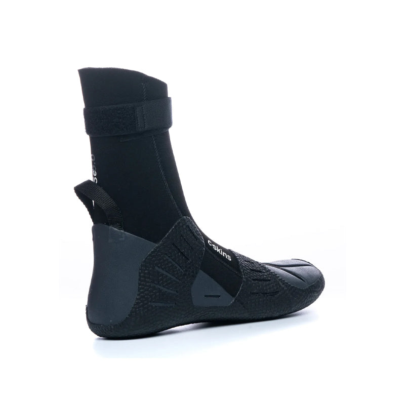 C-Skins Session 5mm Round Toe Boots - Black/Charcoal