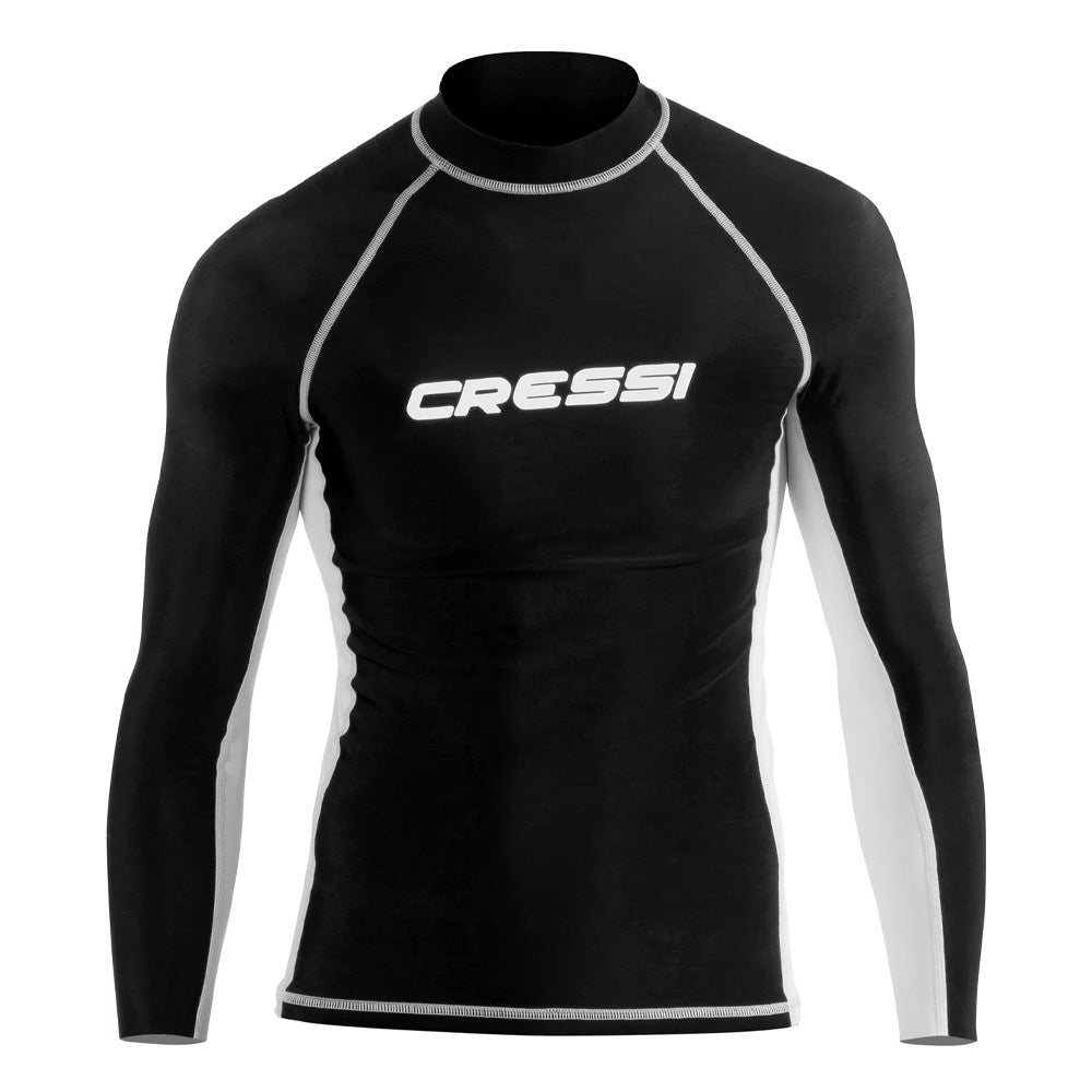 Cressi Mens Long sleeve Rash Vest - Blue / White