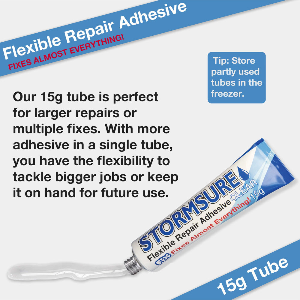 Stormsure Flexible Repair Adhesive - 15g (Clear)