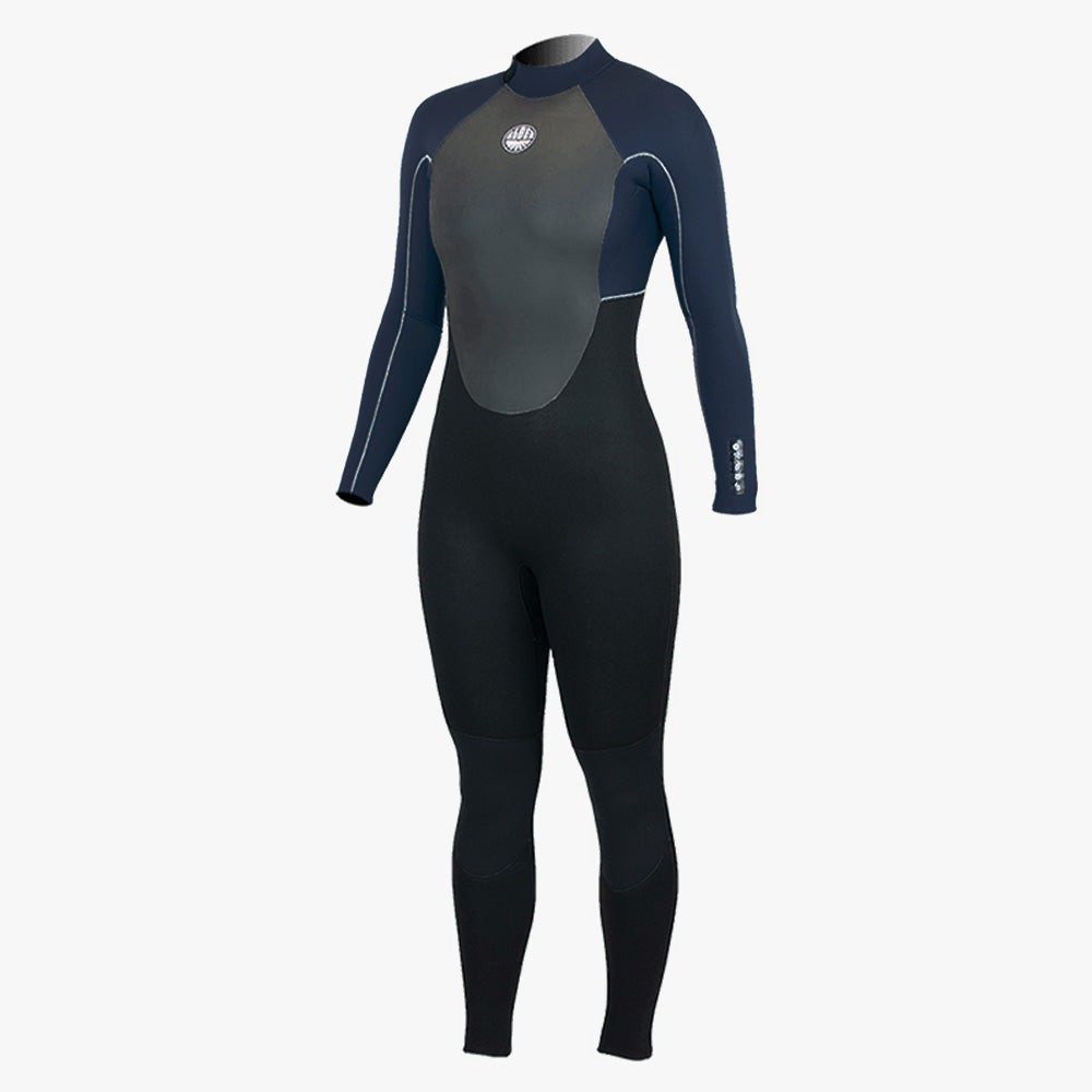 Alder Stealth Ladies 4/3mm Wetsuit - Navy