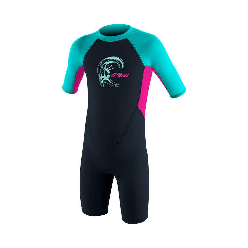 O'Neill Toddler Reactor-2 2mm Back Zip S/S Spring Girls