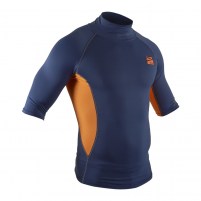 Gul-Xola-Short-Sleeve-Rash-Vest-2020-Grey-Blue-Orange