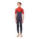 Ripcurl Boys Dawn Patrol Chest Zip Short Sleeve 2mm Wetsuit