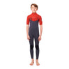 Ripcurl Boys Dawn Patrol Chest Zip Short Sleeve 2mm Wetsuit