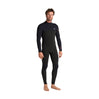 C-Skins NuWave Session 3:2 Mens Back Zip Steamer - Black/Black