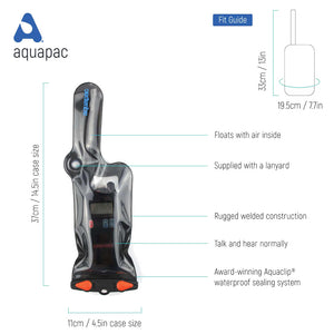 Aquapac Classic Waterproof VHF Case w Carry Cord - Small