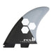 FCS II AM Twin+1 PC Fins - Grey/Charcoal