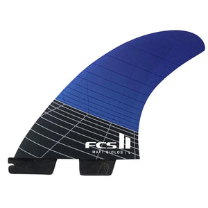 FCS II Matt Biolos Tri Fin Set - Blue