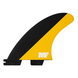 FCS II Mick Fanning Tri Fins - Black/Mango