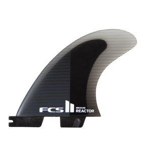 FCS II Reactor PC Tri Fins - Charcoal / Black