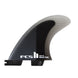 FCS II Reactor PC Tri Fins - Charcoal / Black