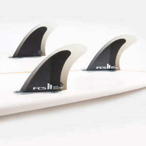 FCS II Reactor PC Tri Fins - Charcoal / Black