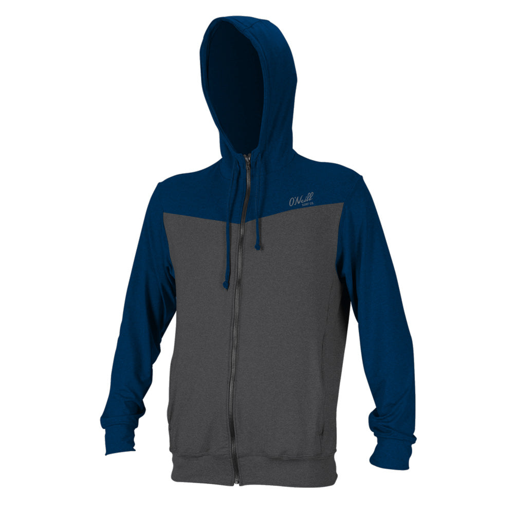O'Neill Blueprint Full Zip Sun Hoodie Mens - Smoke/Deep Sea