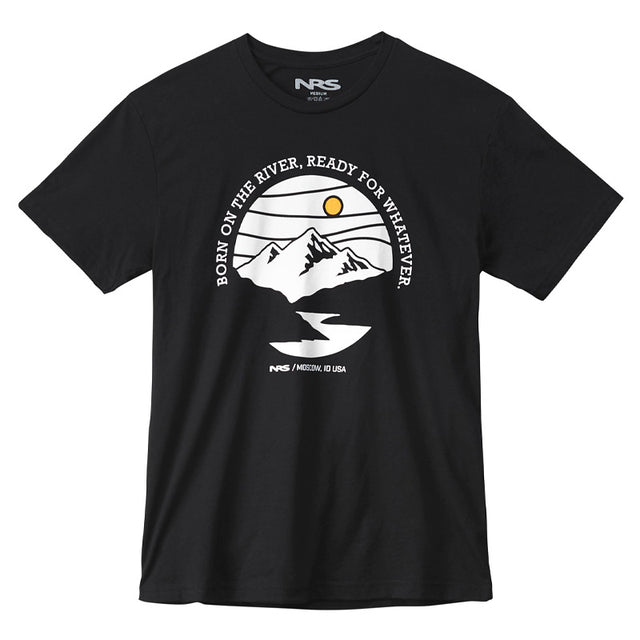 NRS Born On The River T-Shirt Mens - Black