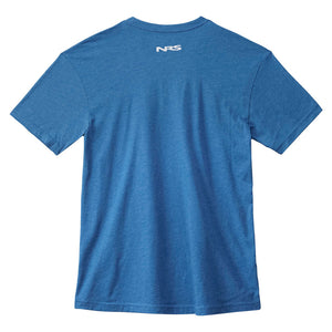 NRS Born On The River T-Shirt Mens - Cool Heather Blue