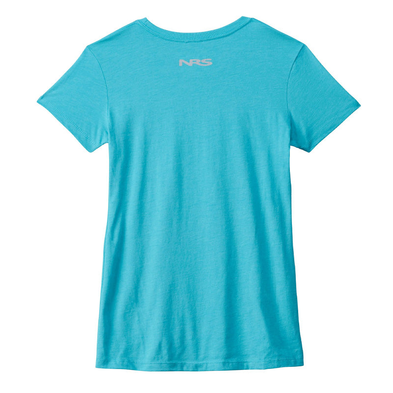 NRS Women's Born On The River T-Shirt - Bondi Blue