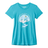NRS Women's Born On The River T-Shirt - Bondi Blue