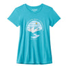 NRS Women's Born On The River T-Shirt - Bondi Blue