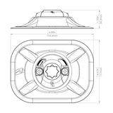 Railblaza RIBPort  Inc. 3M VHB - Dimensions