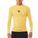 Ripcurl Waves UPF Perf Long Sleeve Rash Vest - Yellow