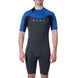 Ripcurl Peak Energy Short Sleeve Back Zip Spring Suit - Grey/Blue
