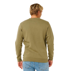 Ripcurl Wetsuit Icon Crew Fleece Mens - Surplus Green