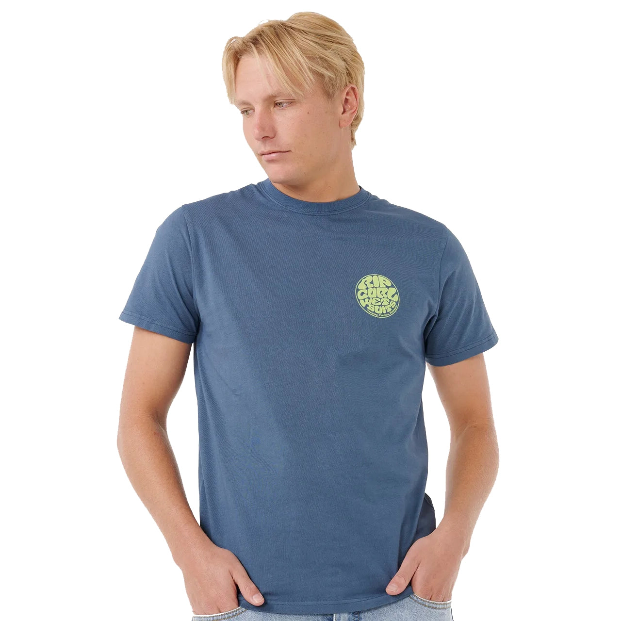Ripcurl Wettie Icon Tee - Light Navy