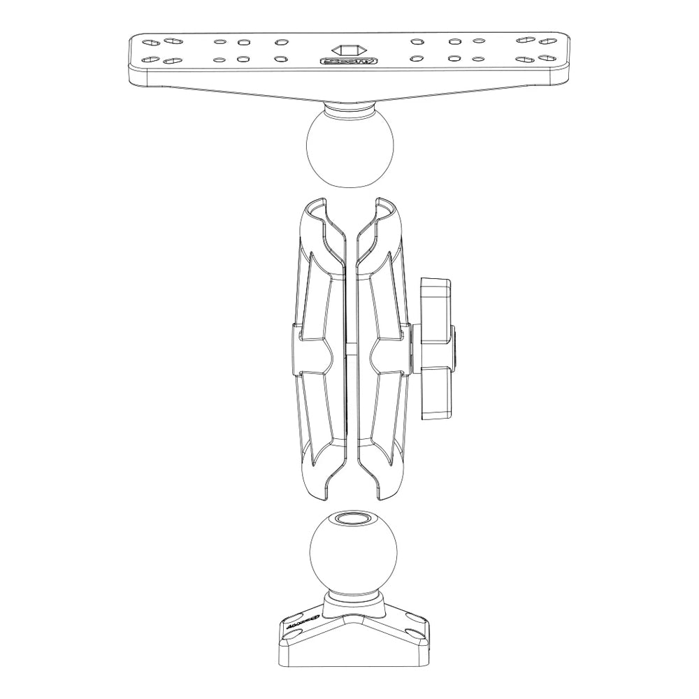 Scotty 171 2.25" Ball System 8" Arms