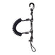 Mares Spiral Lanyard with Ring - Black