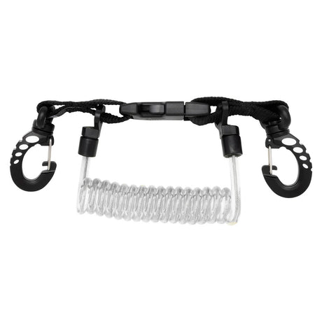 Cressi Spiral Lanyard With Clip Snap - Metal