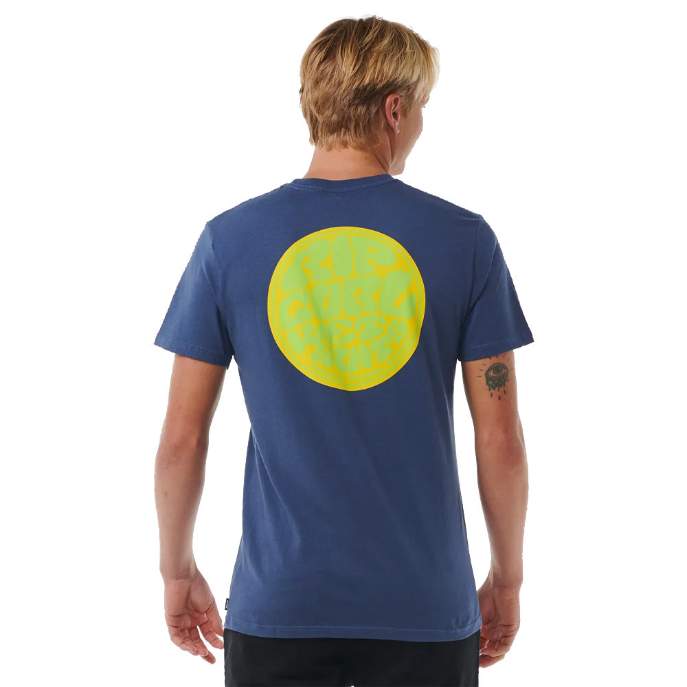 Ripcurl Wettie Passage Icon Tee - Washed Navy