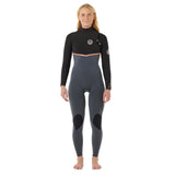 Rip Curl E-Bomb 3/2 Chest Zip Womens Wetsuit - Black