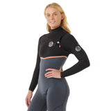 Rip Curl E-Bomb 3/2 Chest Zip Womens Wetsuit - Black
