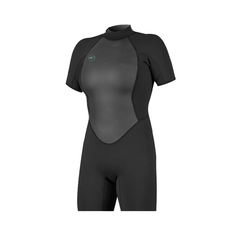 O'Neill Reactor 2mm Back Zip S/S Spring Womens - Black/Black