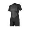 O'Neill Reactor 2mm Back Zip S/S Spring Womens - Black/Black
