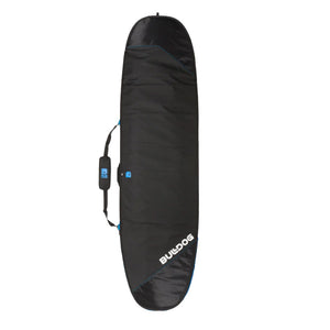 Bulldog Core Minimal Surfboard Bag - Black/Cyan