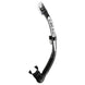 Cressi Alpha Ultra Dry Snorkel - Clear / Black / White