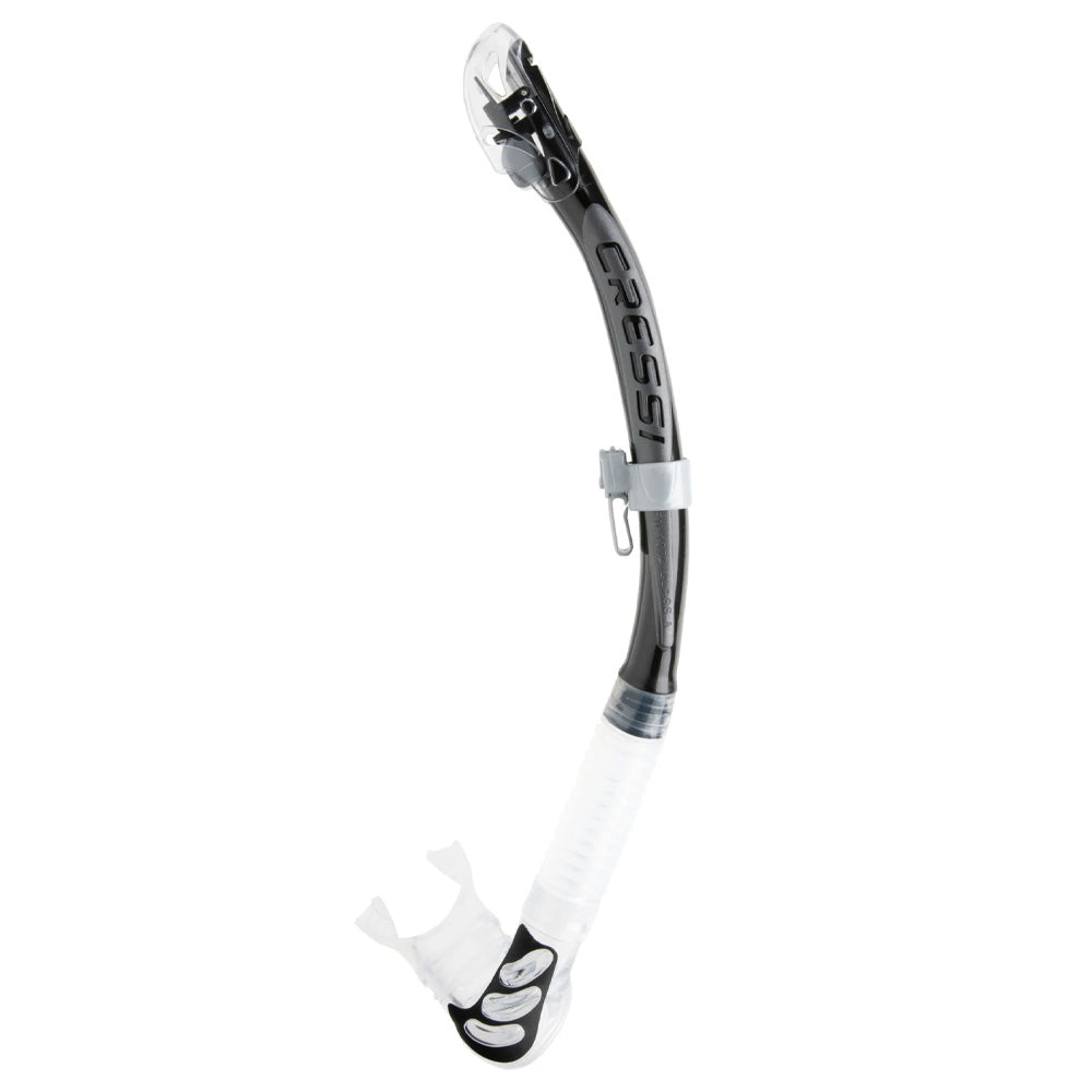 Cressi Alpha Ultra Dry Snorkel - Black / White