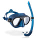 Cressi Calibro + Corsica Snorkel Combo - Blue Metal