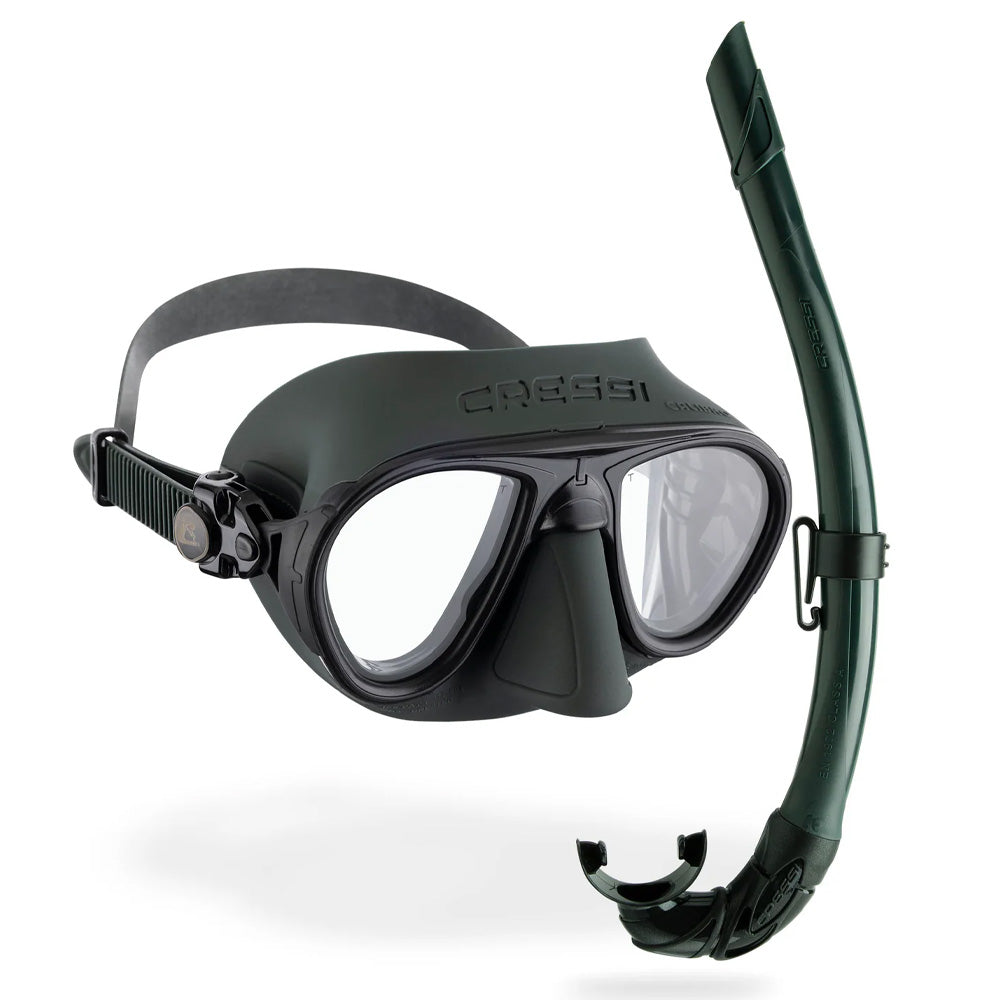 Cressi Calibro + Corsica Snorkel Combo - Green