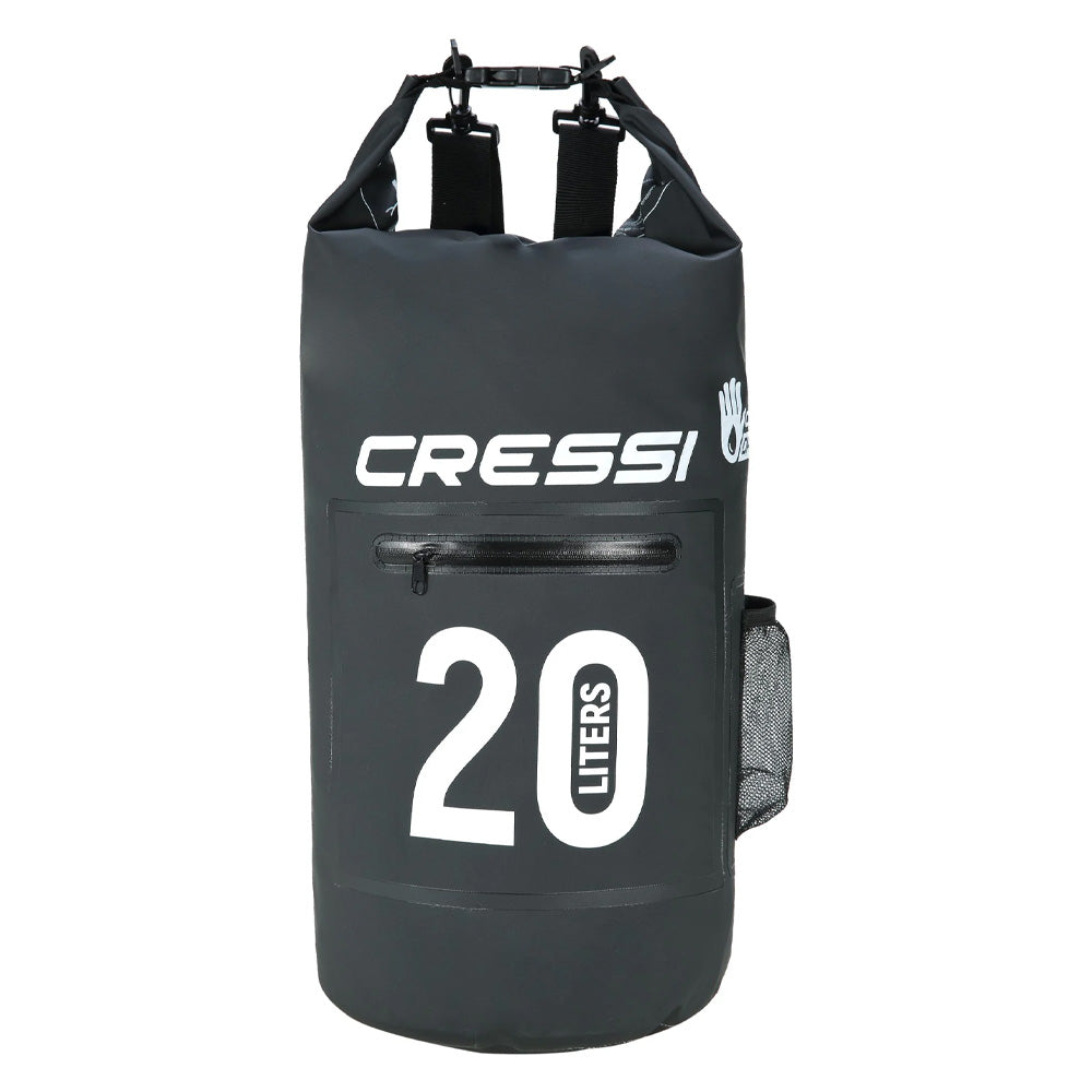 Cressi 20L Dry Zip Bag - Black
