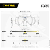 Cressi Focus Mask - Clear / Pink