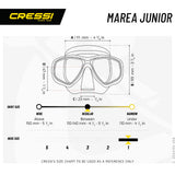 Cressi Marea Junior and Seal Dry Snorkel Combo