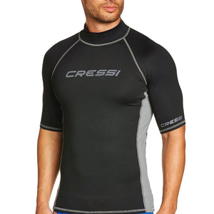 Cressi Men's Short Sleeve Rashguard - Blue / White