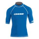 Cressi Men's Short Sleeve Rashguard - Blue / White